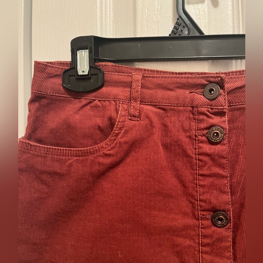 ONLY Corduroy Button Front Skirt - Picture 4 of 5